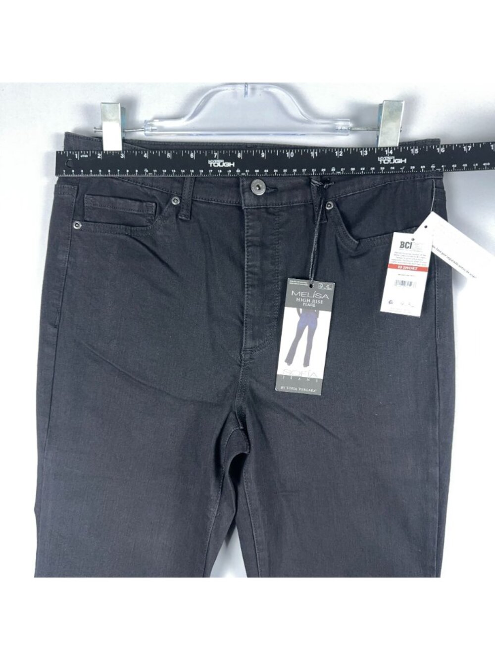 Sofia Jeans By Sofia Vergara Melisa High Rise Flare Jeans Size 10 Short Zip Fly - Picture 8 of 12